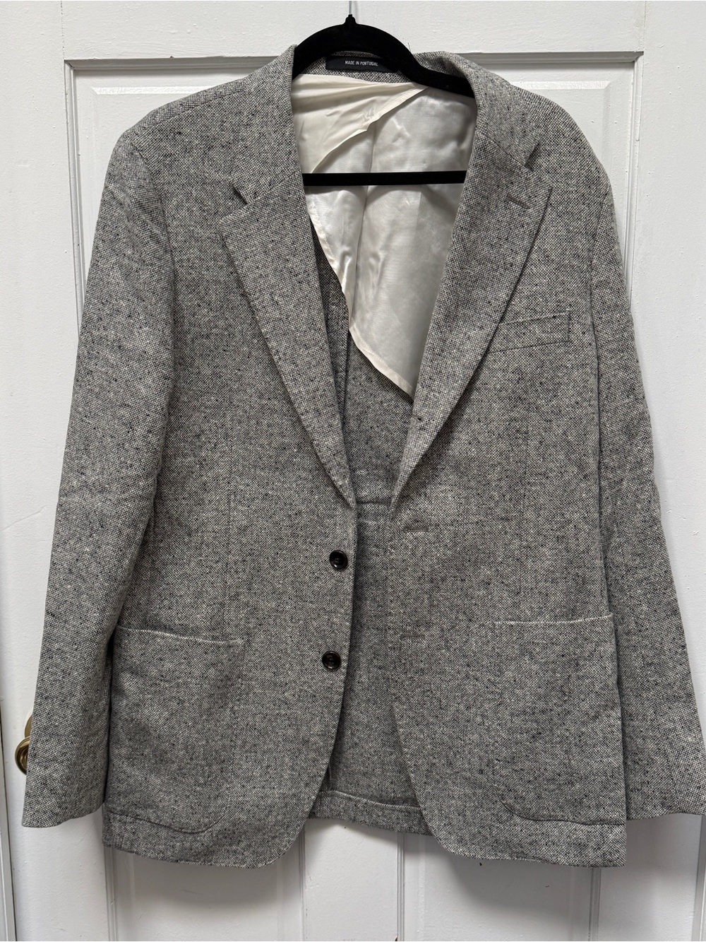 Todd Snyder Grey Tweed Wool-Blend Blazer